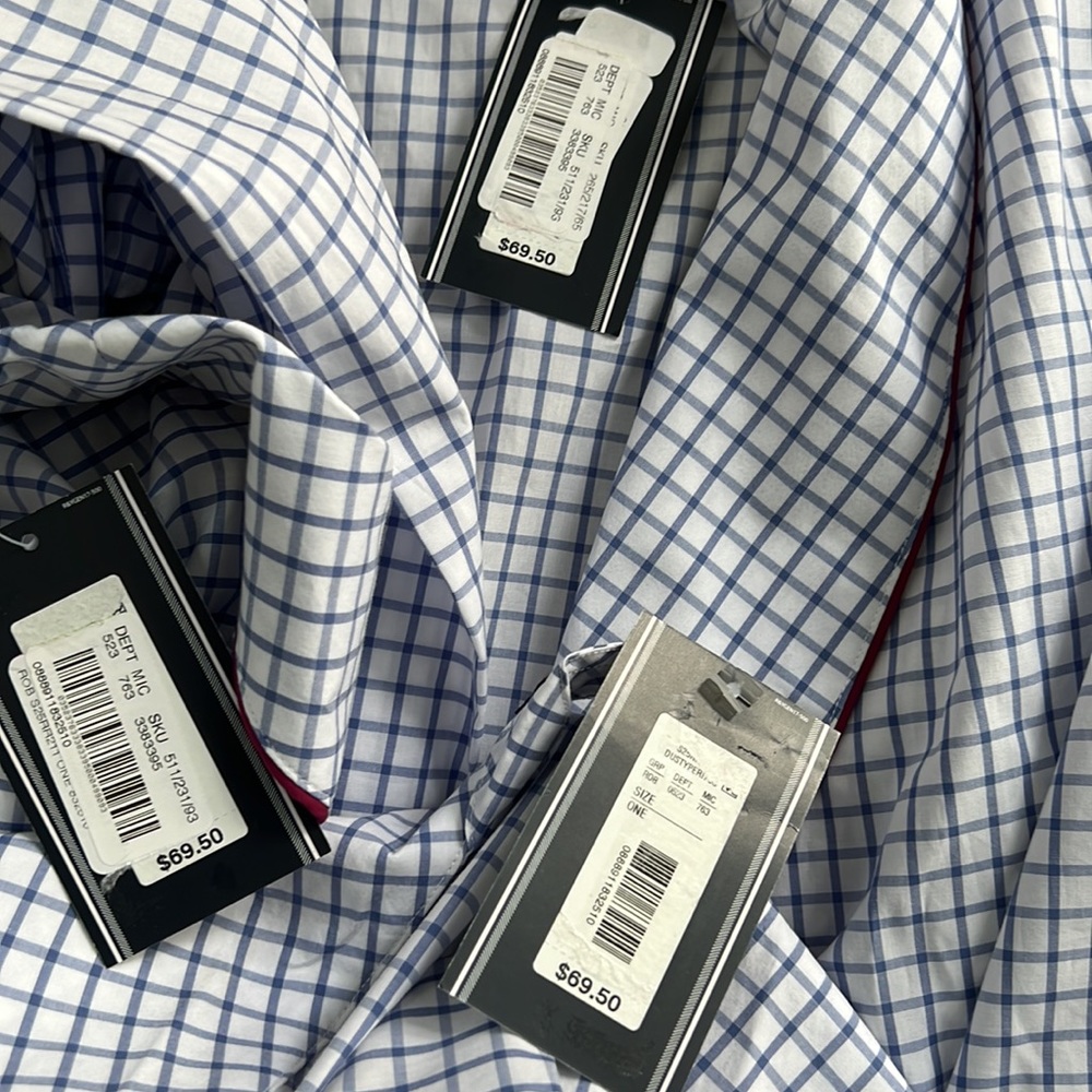 Roundtree & Yorke Checked Woven Robe - Picture 11 of 11